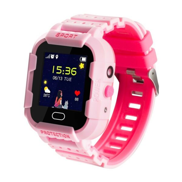 Smarwatch con llamadas2G/4G niñ@s GPRS+LBS+WiFi rosa