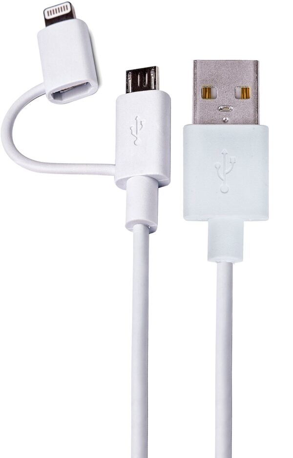 Cable Lightning + Micro USB a USB 2.0