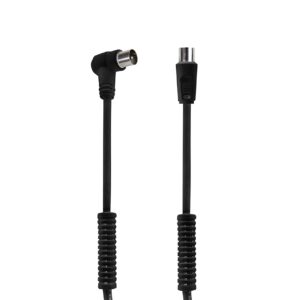 Cable Antena TV LTE 90º M-Recto H / Con Filtros Negros 3m
