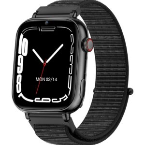 Smartwatch KIDS PRO GPS & videollamadas negro/correa tela negra