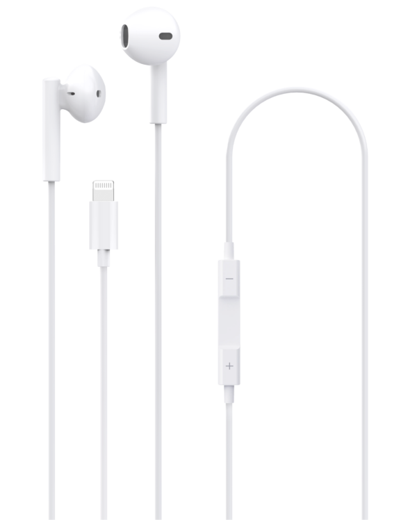 Auricular para iPhone/iPad estéreo blanco